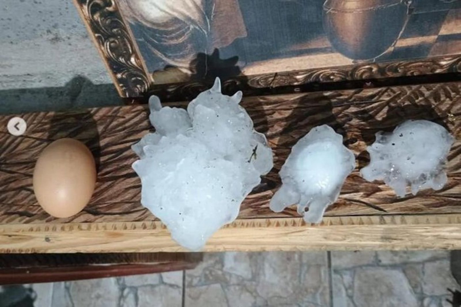 Cidade gaúcha registra maior pedra de granizo no Brasil 1 granizo cidade
