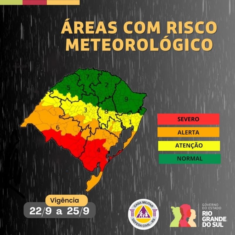 Previsão do tempo aponta risco de granizo em áreas do RS 2 tempo granizo