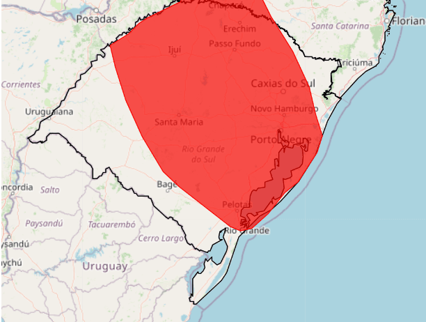 Tempo: Inmet emite alerta vermelho para regiões do RS 2 alerta vermelho