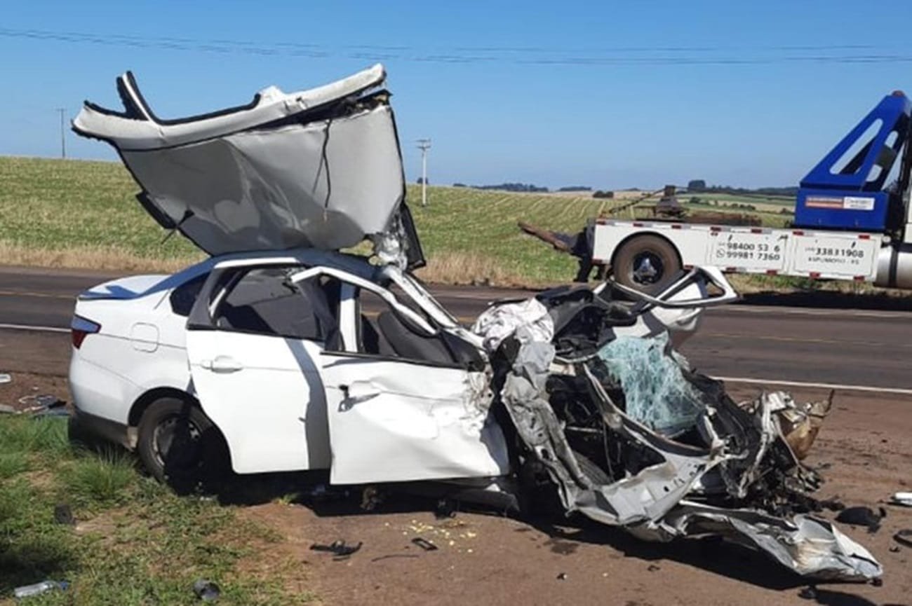 Acidente deixa uma pessoa morta e 3 feridas na Região Norte do RS