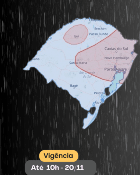 Defesa Civil alerta para temporal em áreas do RS 2 alerta temporal 1 1