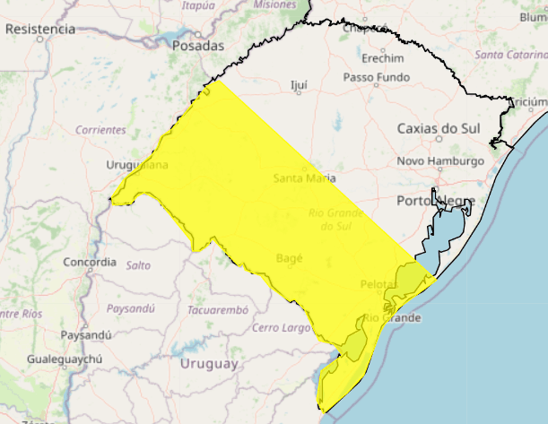 Tempo: Inmet emite alerta de risco de tempestade em parte do RS 2 tempo tempestade