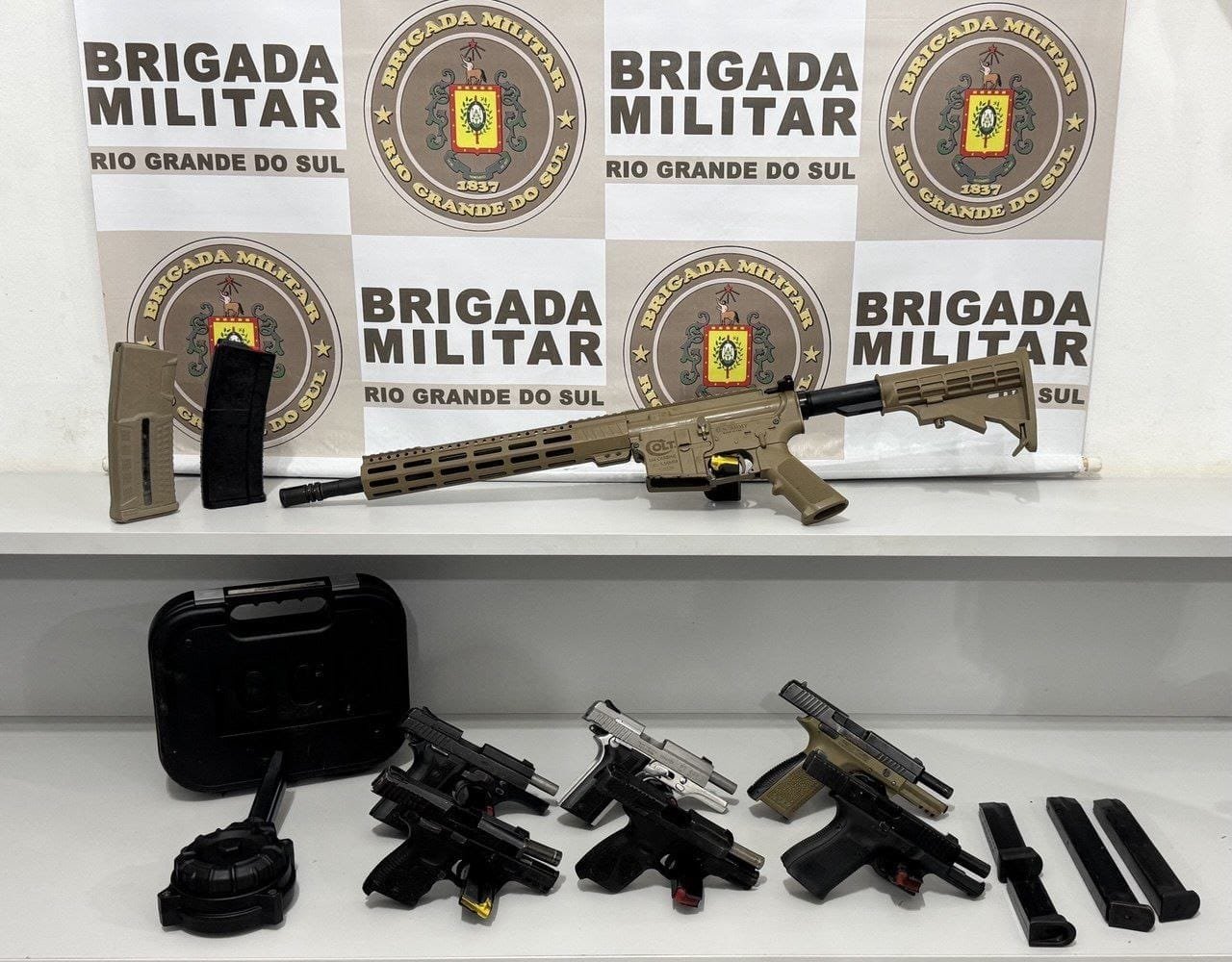 Brigada Militar apreende armas de fogo em Erechim
