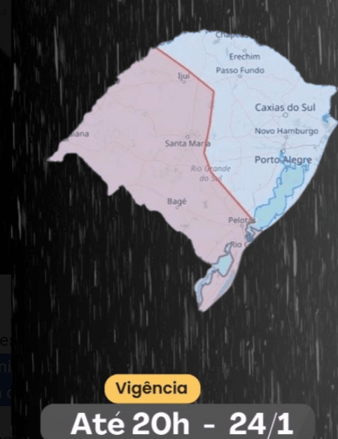 Defesa Civil alerta risco de temporal em parte do RS 2 temporal granizo