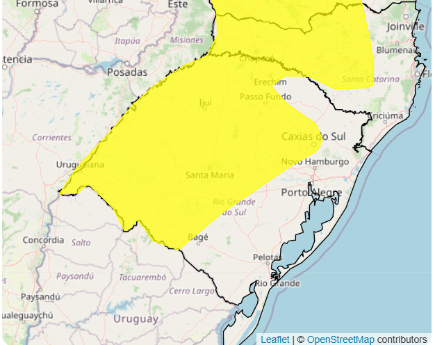 Inmet emite alerta para baixa umidade relativa do ar em áreas do RS 2 umidade
