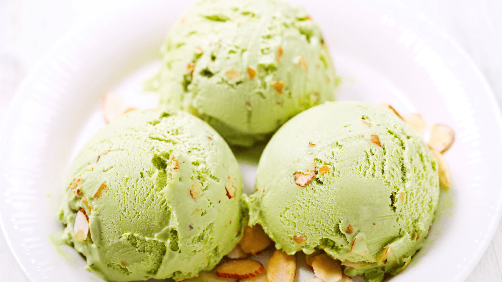 Sorvete de Pistache Caseiro Cremoso