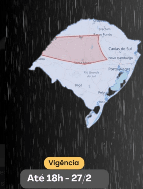 Defesa Civil alerta para chuva forte e alagamentos pontuais no RS 2 alagamentos
