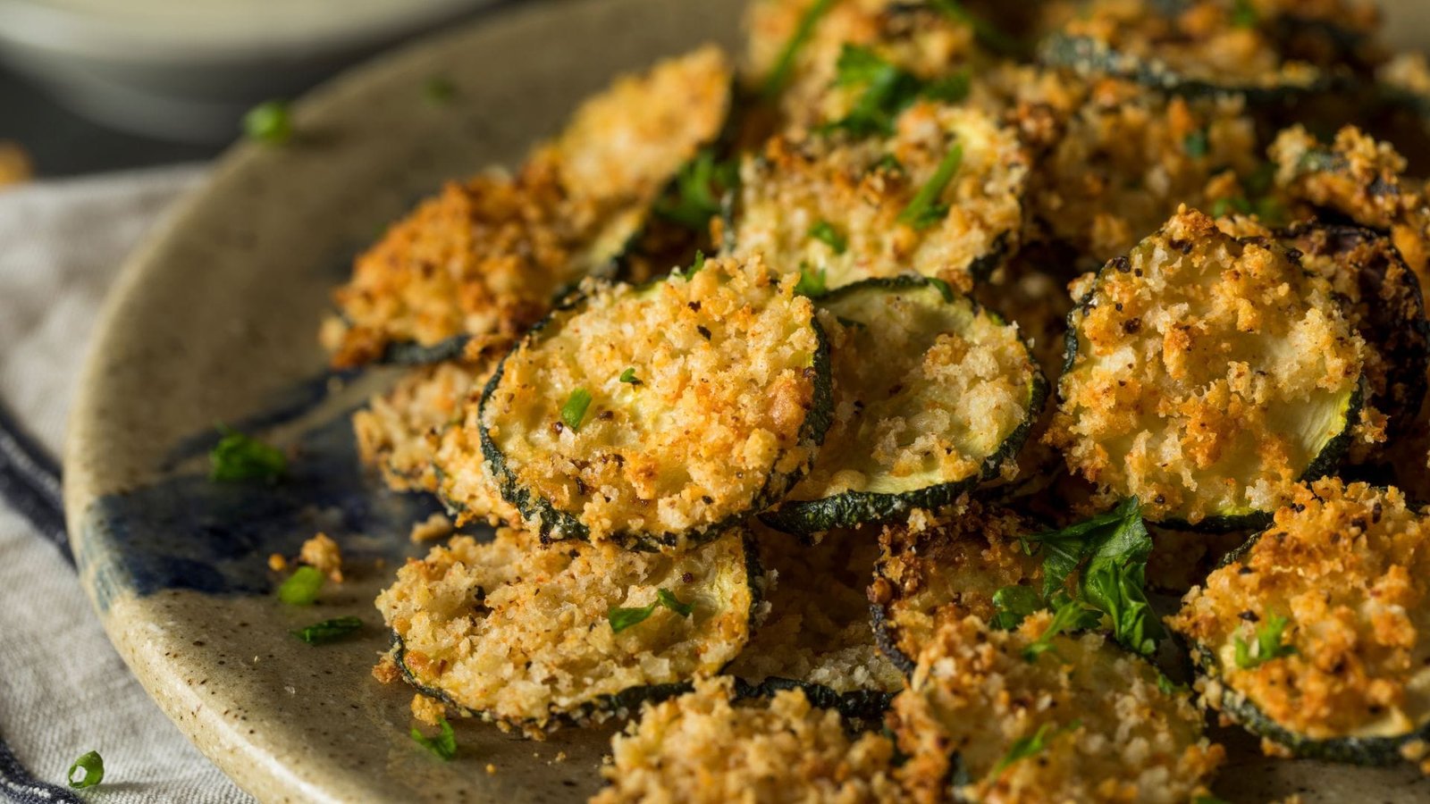 Chips de Abobrinha Crocantes no Forno (ou AirFryer)