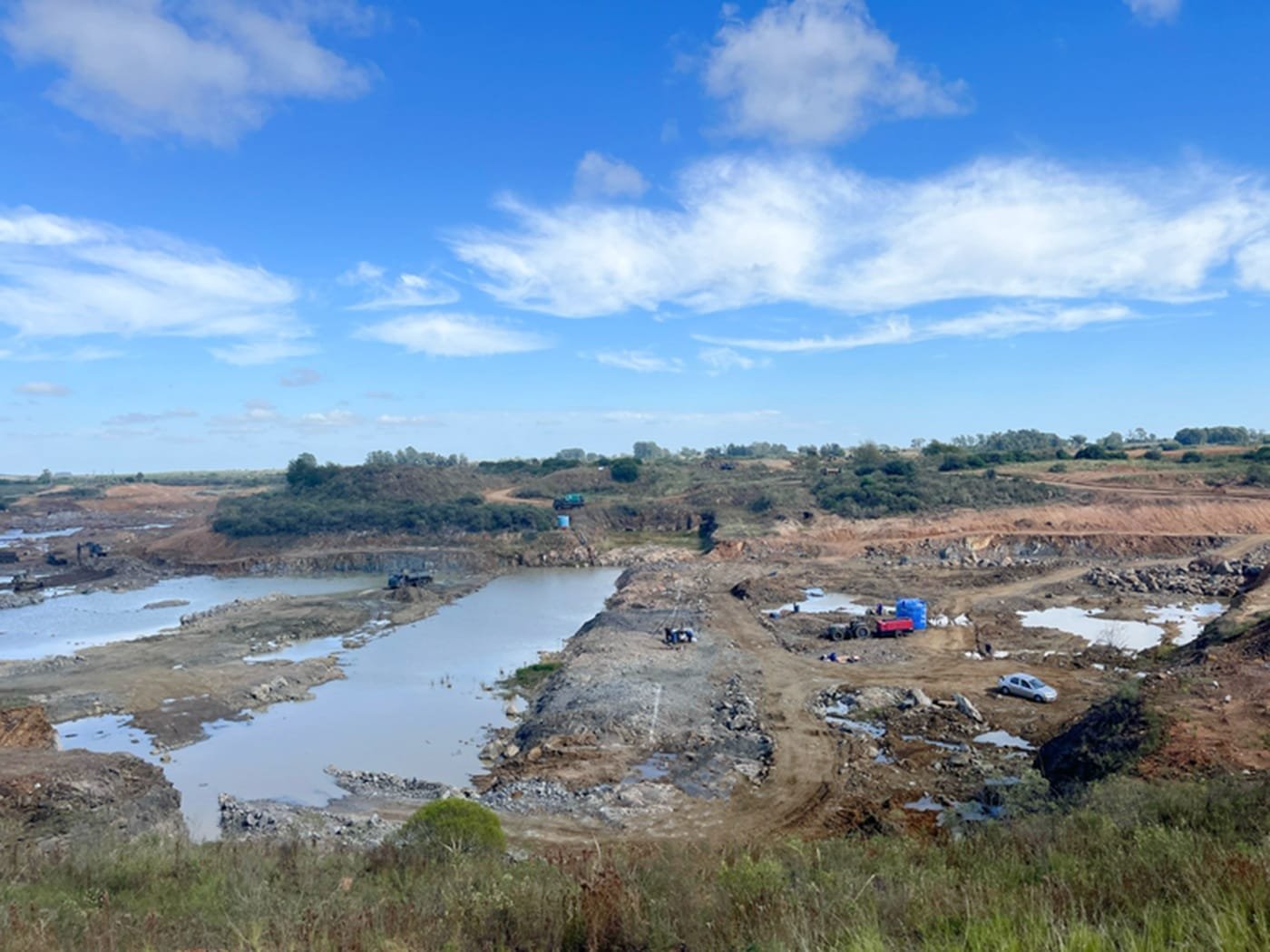Obra de barragem contra estiagem apresenta avanço em Bagé