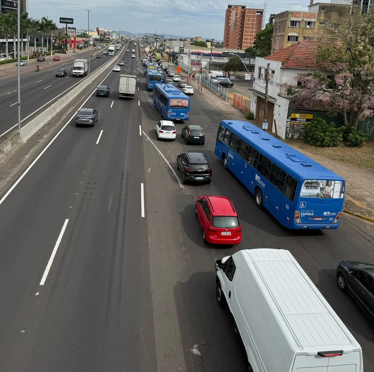 Dnit comunica alterações no trânsito na BR-116, em Canoas 3 Dnit comunica alterações no trânsito na BR-116, em Canoas