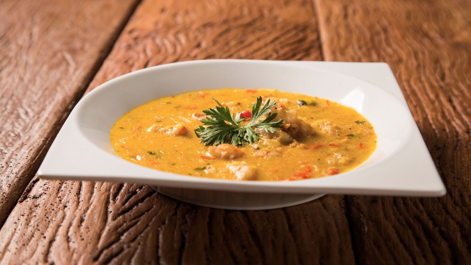 Sopa de Mandioquinha com Frango