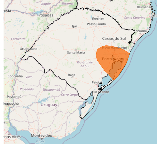 Risco de deslizamento: Defesa Civil emite alerta para 5 cidades do RS 2 alerta chuva intensa