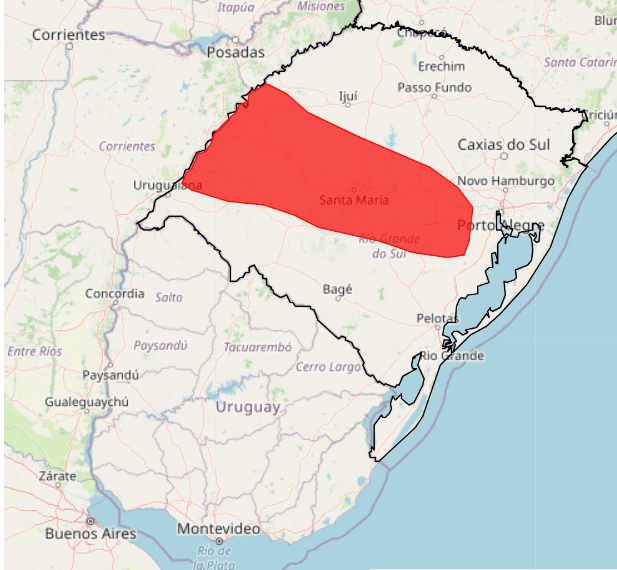Chuva causa transtornos em cidades do RS 2 alerta vermelho