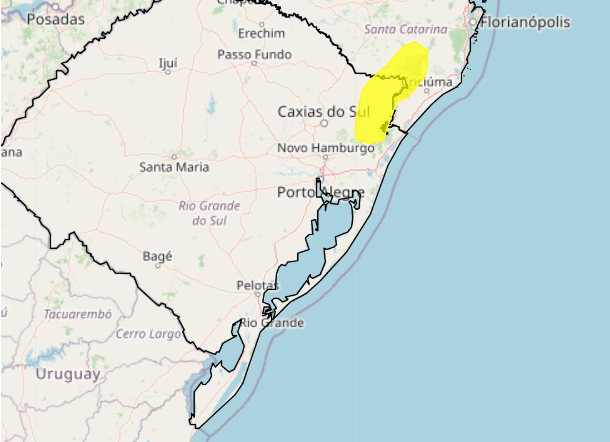 Inmet emite alerta amarelo para neve no RS 2 neve