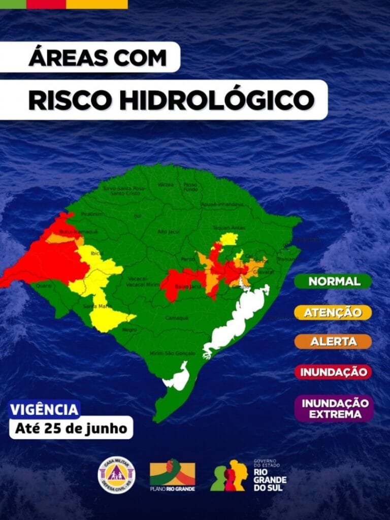 Defesa Civil indica condição de inundação em áreas do RS 2 risco inundacao