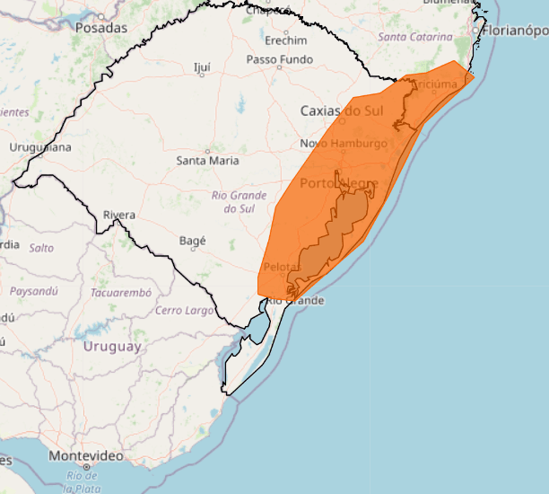 Ciclone: Inmet emite alerta laranja de vendaval para áreas do RS 2 ciclone