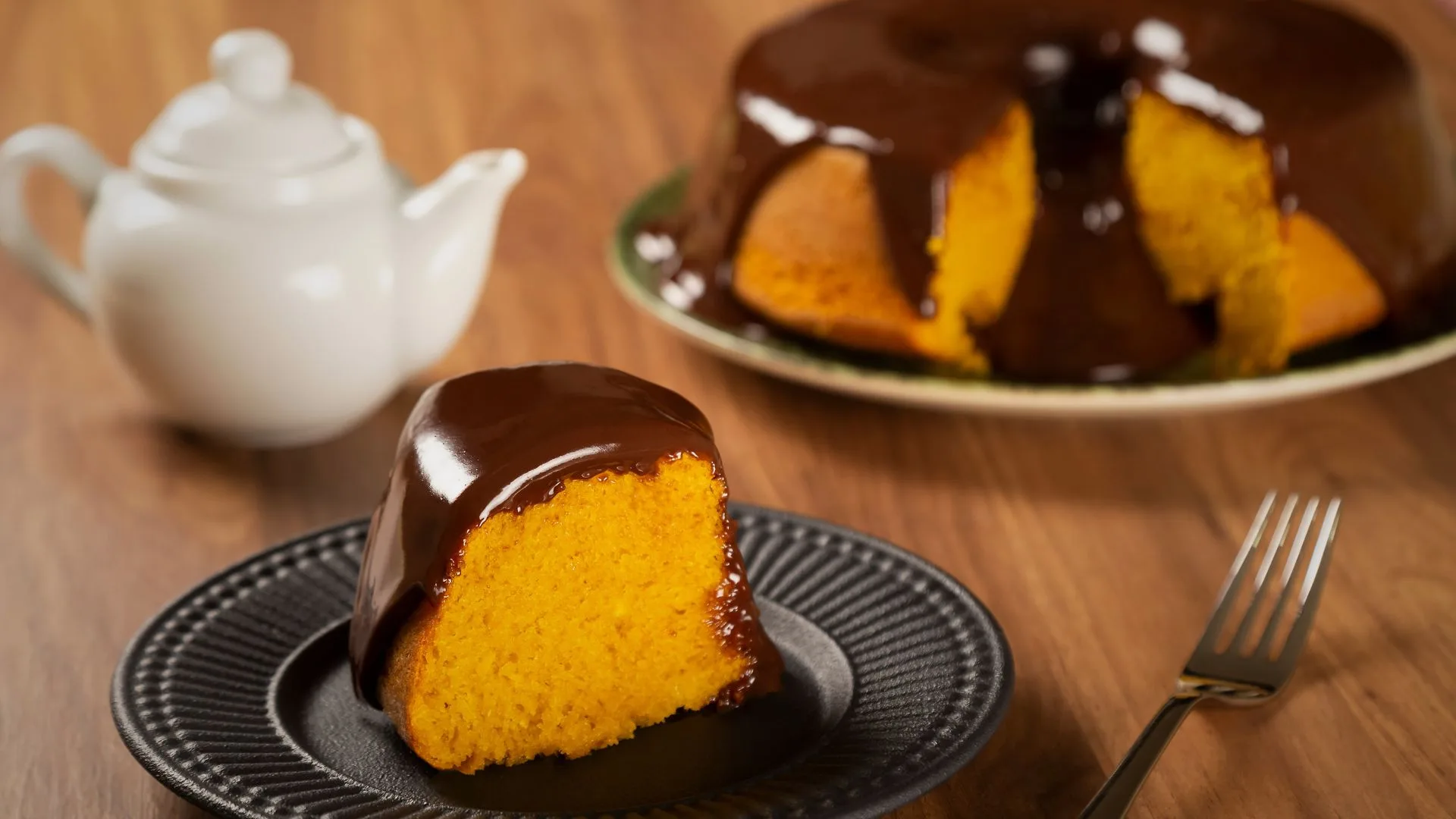 bolo de cenoura com chocolate