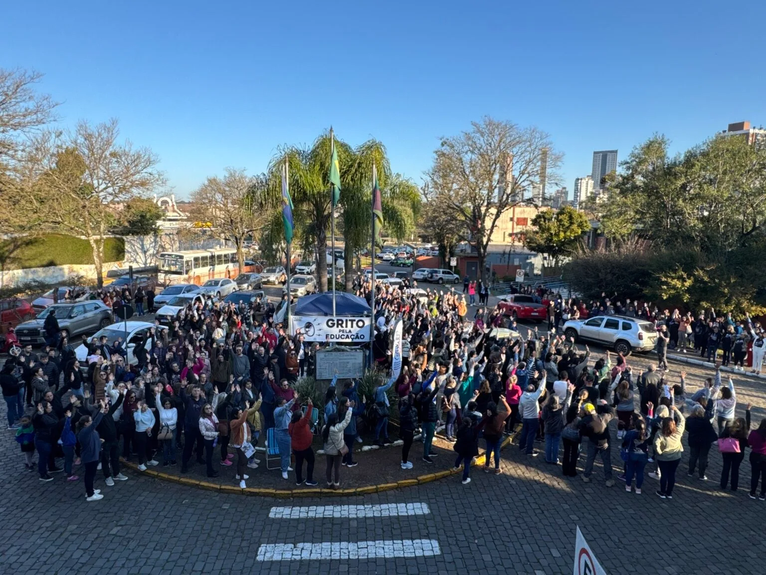 Professores municipais lutam por direito e para Prefeitura de Passo Fundo reconhecer a realidade 1 professores passo fundo