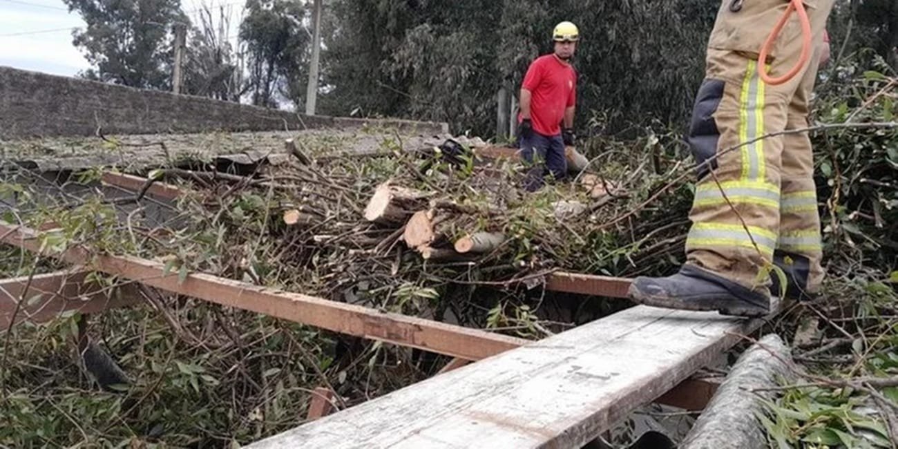 Temporais provocam estragos em cidades gaúchas; Jaguarão registra ventos de 104 km/h