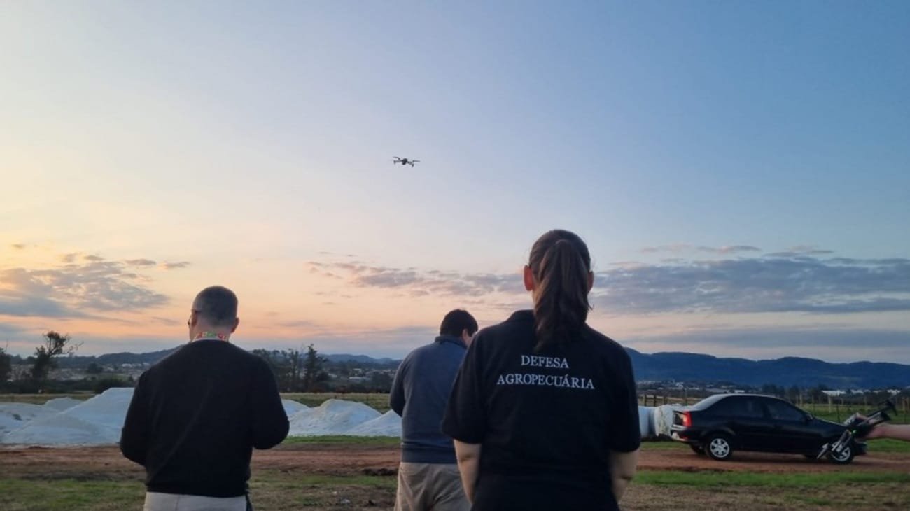Drones auxiliam na fiscalização agropecuária do RS