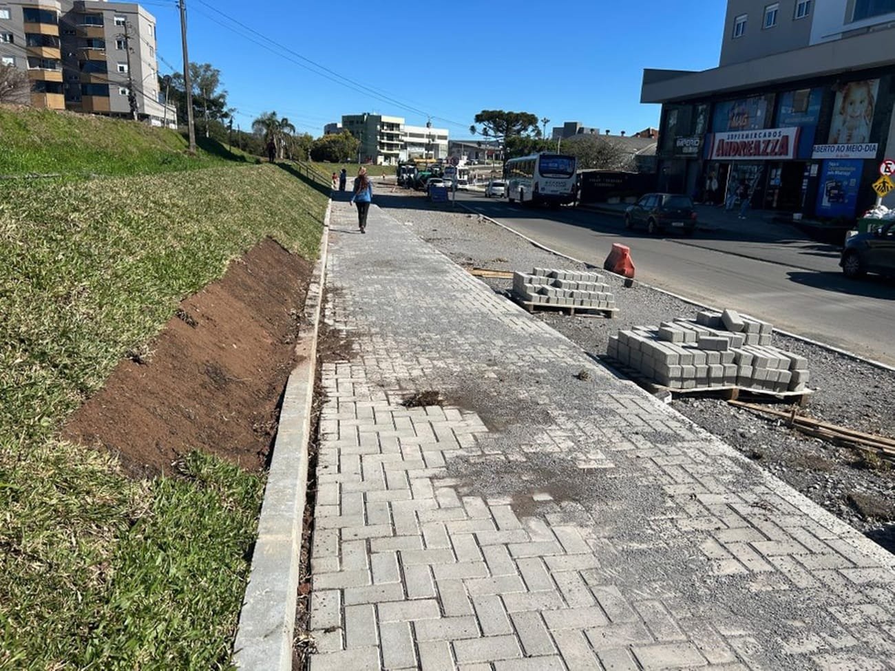 Grama é furtada de obra de revitalização em Caxias do Sul 7 Grama é furtada de obra de revitalização em Caxias do Sul