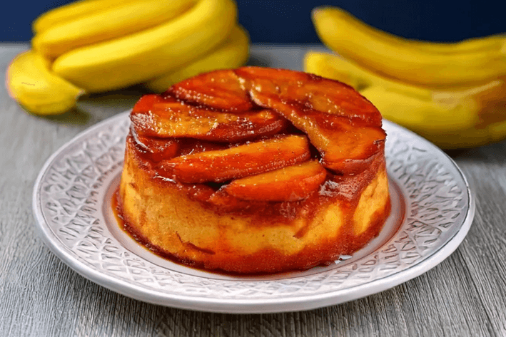 Torta de Banana com Caramelo