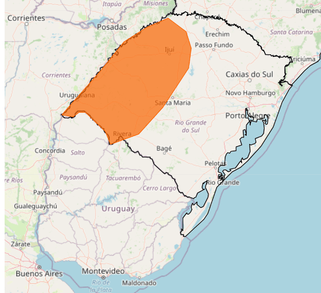 Inmet emite alerta laranja para vento forte em áreas do RS 2 vento forte