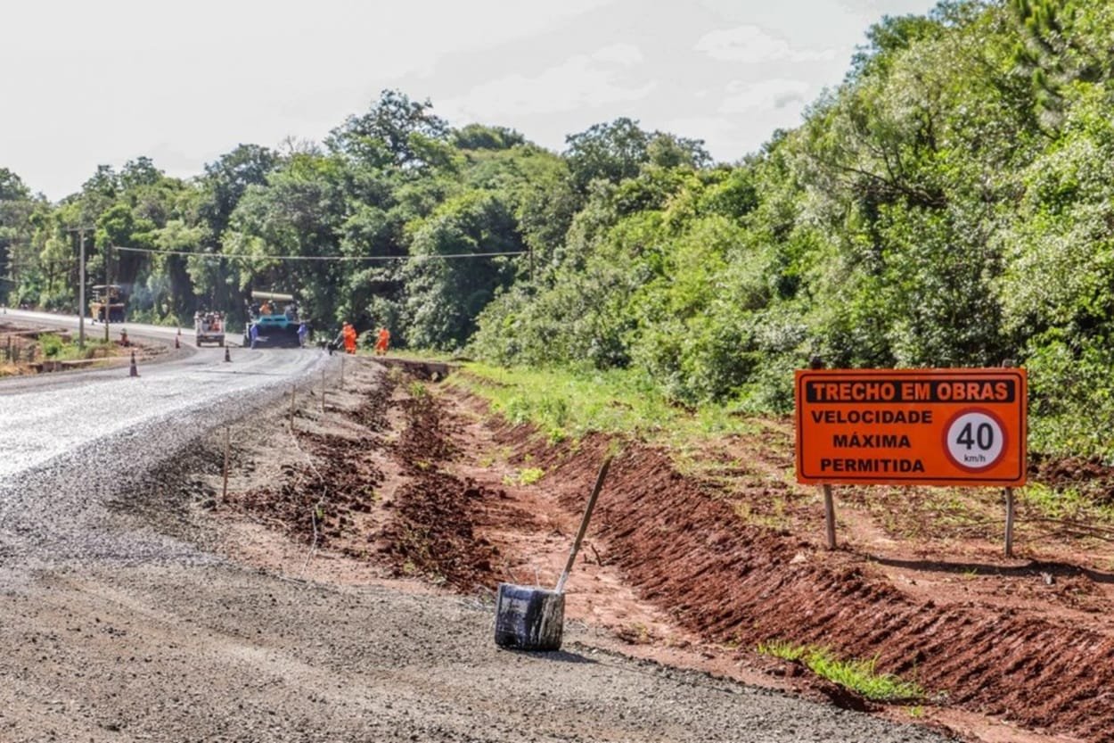 Avança obra de pavimentação na ERS-403, no Vale do Rio Pardo