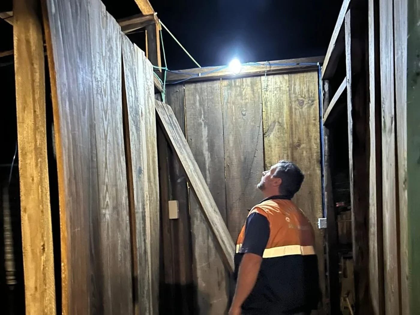 Temporal causa danos em Santa Maria