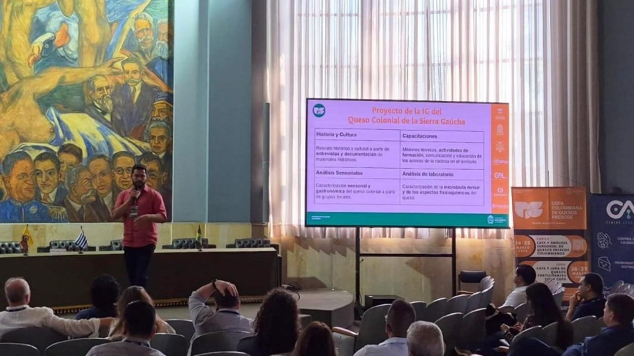 Queijo colonial da Serra Gaúcha é tema de palestra na Colômbia 2 Queijo colonial da Serra Gaúcha é tema de palestra na Colômbia