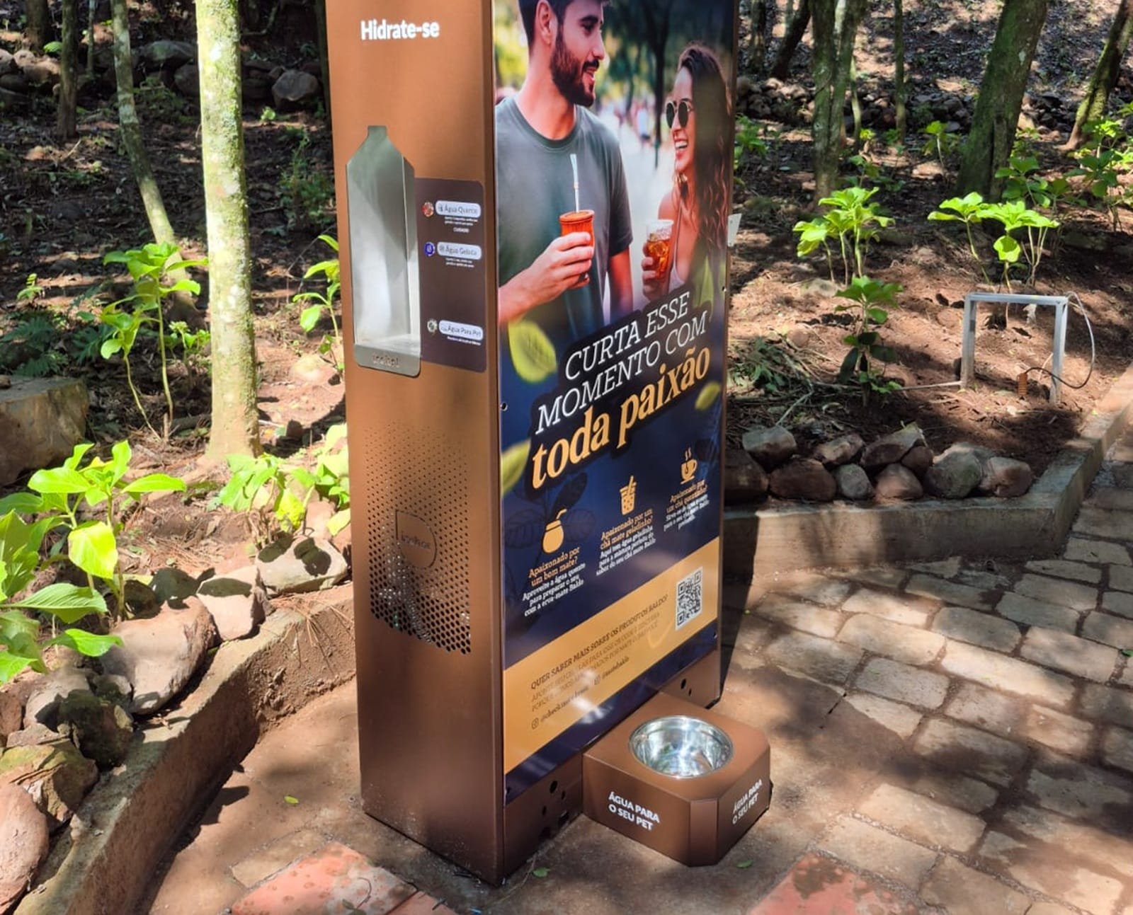 Cristo Protetor de Encantado recebe estações de hidratação para visitantes