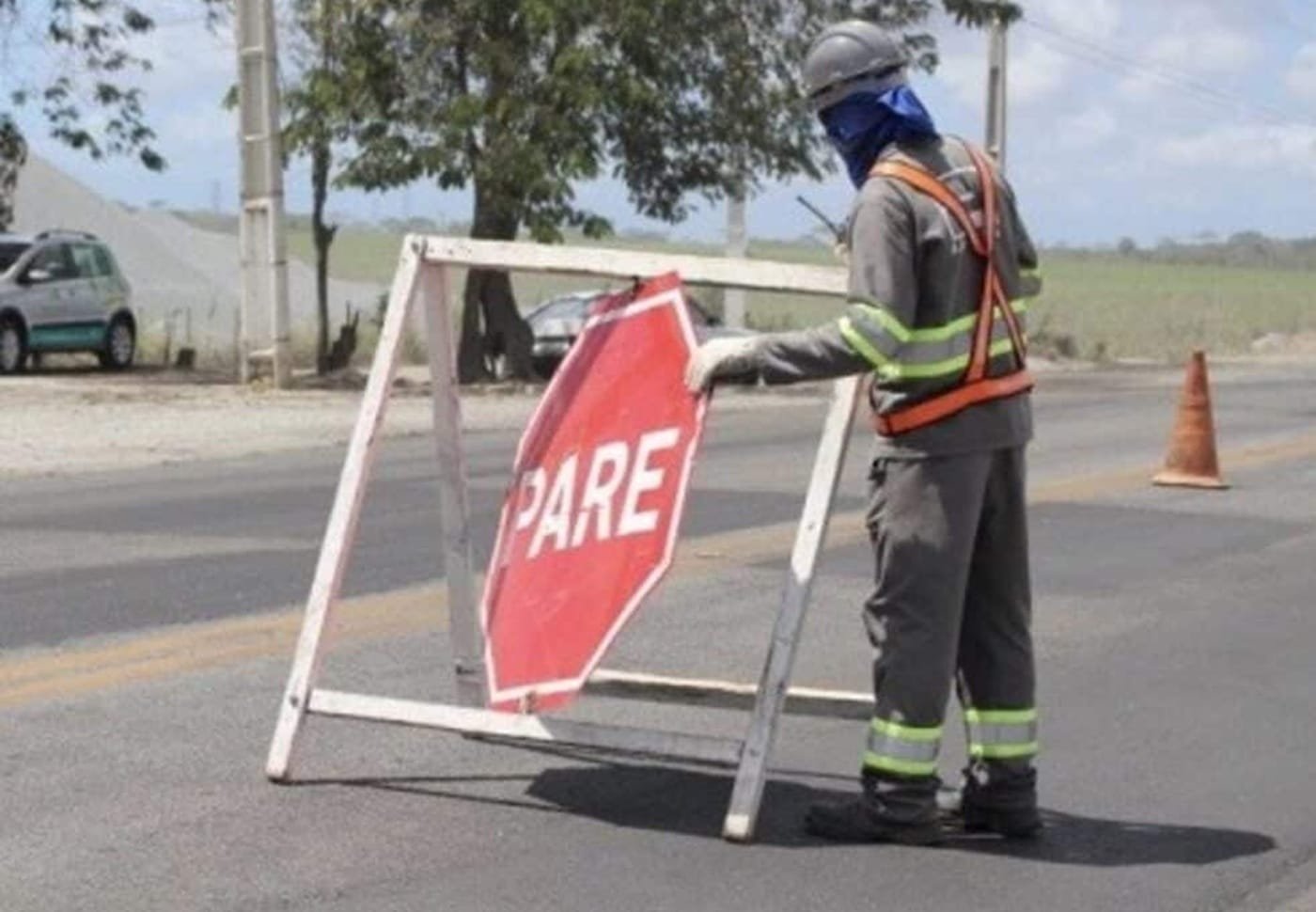 Dnit alerta para operação de Pare e Siga na BR-392, na Região Central do RS