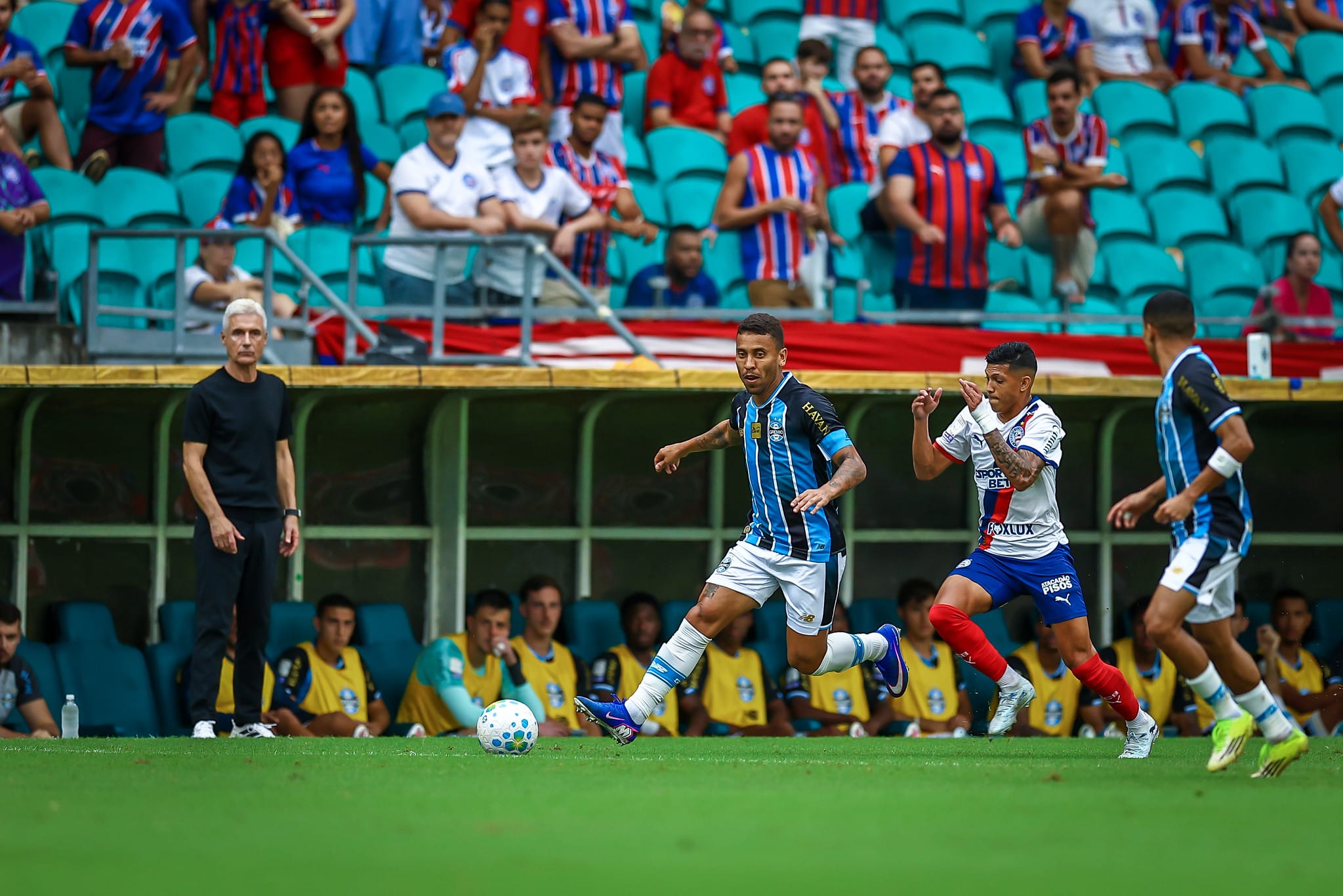 “A equipe se entregou bem”, diz técnico do Grêmio após empatar com o Bahia