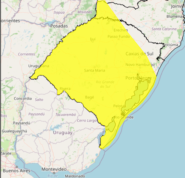 alerta amarelo