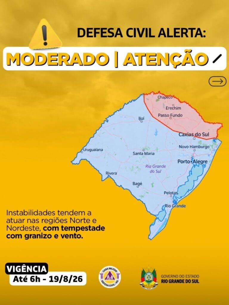 Áreas do Norte e Serra recebem alerta da Defesa Civil para queda de granizo 2 alerta granizo
