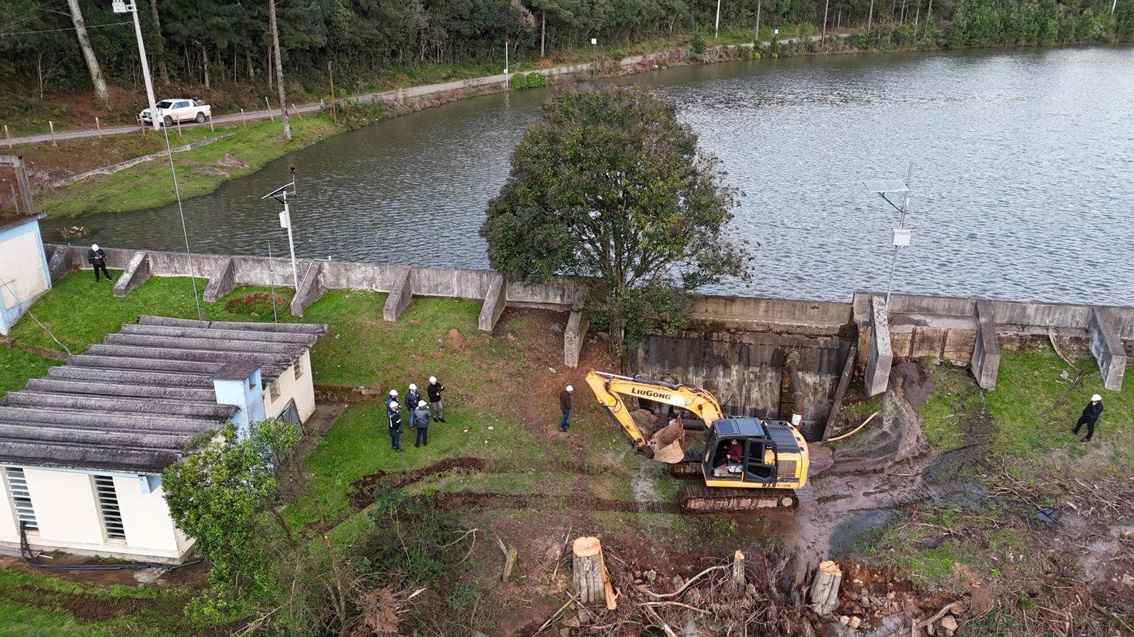 Mergulhadores iniciam inspeção interna de barragem em São Marcos 2 Mergulhadores iniciam inspeção interna de barragem em São Marcos
