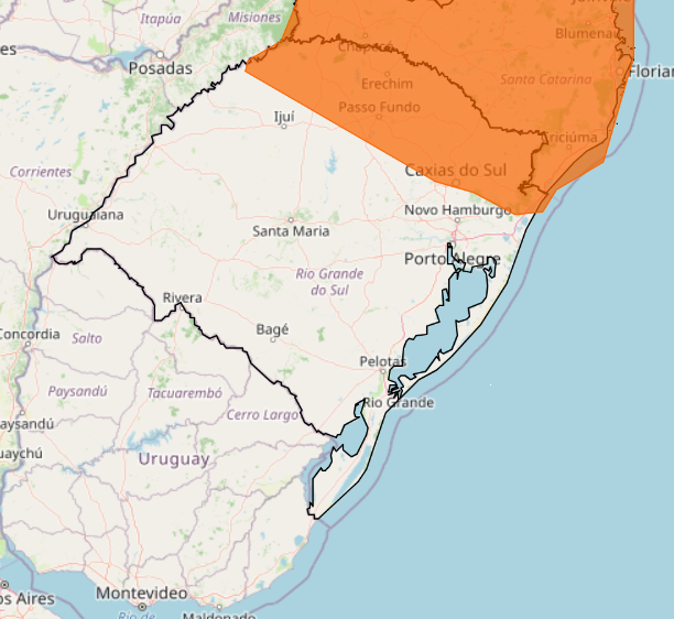 Instabilidade perde força, mas ainda a risco de temporal em parte do RS; Confira 2 temporal inmet