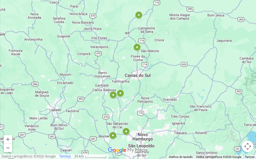 Free Flow: Se você passou por esses pontos nas rodovias na Serra ou Vale do Caí, atenção 2 Pedagios Free Flow no RS Google Maps