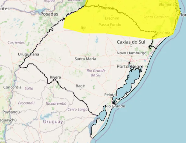 Semana começa com nebulosidade e previsão de chuva em áreas do RS 2 image