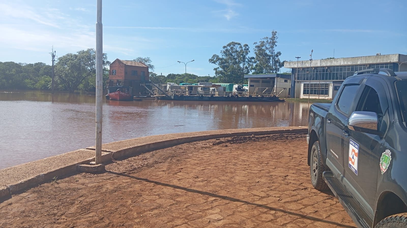 Rio Uruguai está em elevação e atinge cota de alerta de inundação em Uruguaiana e Itaqui 3 Rio Uruguai está em elevação e atinge cota de alerta de inundação em Uruguaiana e Itaqui